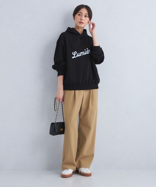 green label relaxing（グリーンレーベルリラクシング）の「［size SHORT/TALLあり］オルマイ ウラキモウ ワイド パンツ（その他パンツ・レディース・ブラック/ライトブルー/オフホワイト/ブラウン/モカ/その他1/ベージュ・SHORT/34/36/38/40/42/44/TALL）」の16枚目の写真