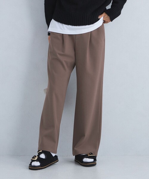 green label relaxing（グリーンレーベルリラクシング）の「［size SHORT/TALLあり］オルマイ ウラキモウ ワイド パンツ（その他パンツ・レディース・ブラック/ライトブルー/オフホワイト/ブラウン/モカ/その他1/ベージュ・SHORT/34/36/38/40/42/44/TALL）」の18枚目の写真