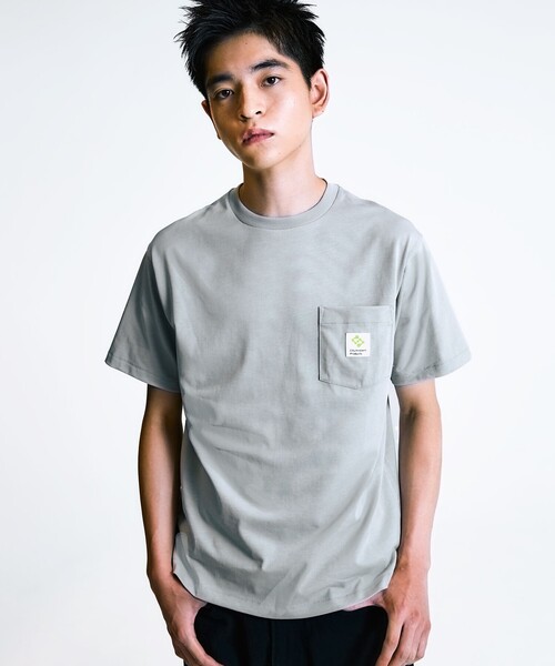 City Ambient Products(シティアンビエントプロダクツ)の「City Ambient Products: スクエアロゴ ポケット Tシャツ(Tシャツ/カットソー・メンズ・ホワイト/グレー/ブラック/ライム/レッド/ブルー・SMALL/X-LARGE/LARGE/MEDIUM)」の3枚目の写真