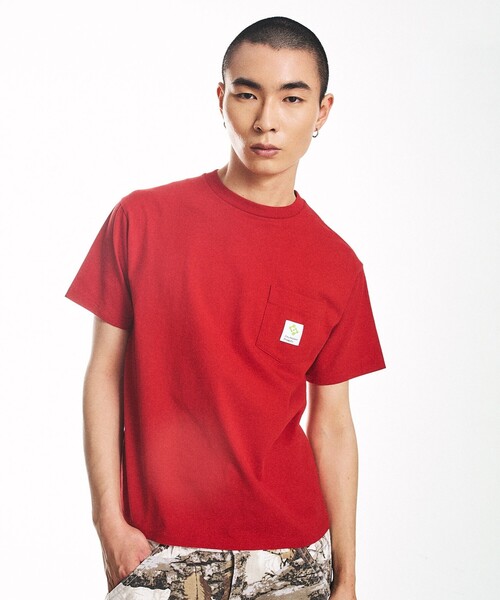 City Ambient Products(シティアンビエントプロダクツ)の「City Ambient Products: スクエアロゴ ポケット Tシャツ(Tシャツ/カットソー・メンズ・ホワイト/グレー/ブラック/ライム/レッド/ブルー・SMALL/X-LARGE/LARGE/MEDIUM)」の6枚目の写真