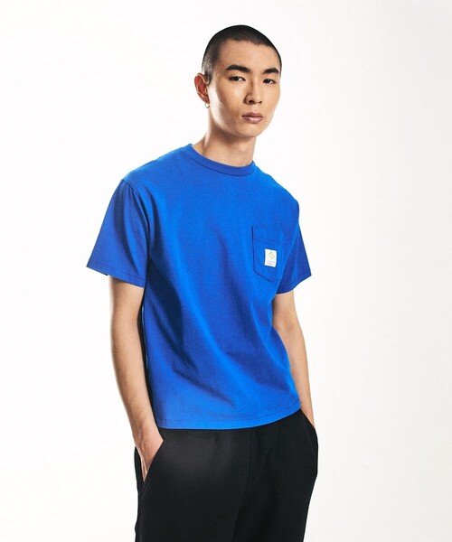 City Ambient Products(シティアンビエントプロダクツ)の「City Ambient Products: スクエアロゴ ポケット Tシャツ(Tシャツ/カットソー・メンズ・ホワイト/グレー/ブラック/ライム/レッド/ブルー・SMALL/X-LARGE/LARGE/MEDIUM)」の5枚目の写真