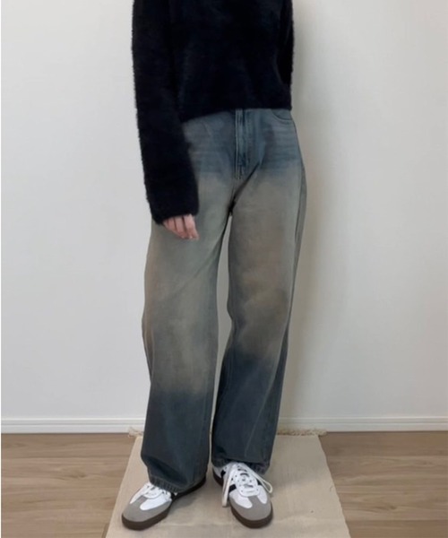 nui nullu（ヌイヌル）の「【nui nullu】ハイウエストヴィンテージワイドデニム（デニムパンツ・レディース・ブラック系/ブルー系/サックスブルー系/ブルー系2・L/M/S）」の18枚目の写真