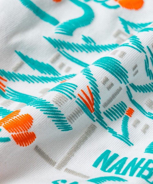 シジュウナナ(シジュウナナ)の「【 47 / シジュウナナ 】 大阪 マップ Tシャツ 半袖 観光地 刺繍風 OSAKA MAP Tee④ WEE(Tシャツ/カットソー・レディース・ブラック/ホワイト・XL/L/M)」の3枚目の写真