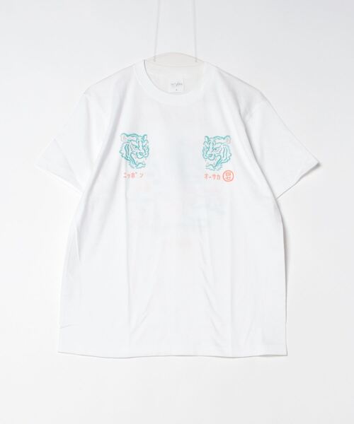 シジュウナナ(シジュウナナ)の「【 47 / シジュウナナ 】 大阪 マップ Tシャツ 半袖 観光地 刺繍風 OSAKA MAP Tee④ WEE(Tシャツ/カットソー・レディース・ブラック/ホワイト・XL/L/M)」の4枚目の写真