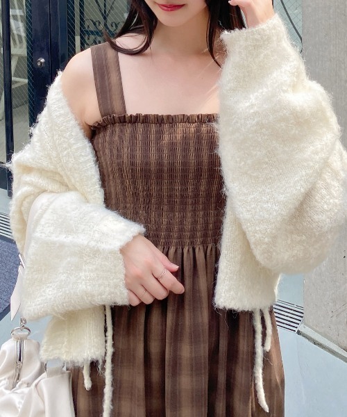 INGNI(イング)の「チェック柄シャーリングワンピース(ワンピース・レディース・ブラック系/ブラウン系その他2・M)」の12枚目の写真