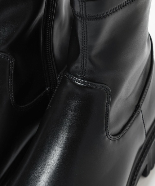 LEPSIM(レプシィム)の「ゼロかる厚底ブーツ 132390(ブーツ・レディース・ブラック/アイボリー/キャメル・LARGE/MEDIUM)」の11枚目の写真