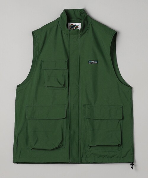 coen（コーエン）の「Chinook sport （チヌークスポーツ）× Parknik スタンドカラーベスト（ベスト・メンズ・ダークグリーン/ベージュ/ネイビー・M/L/XL）」の2枚目の写真