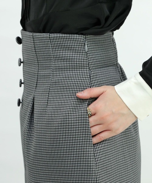 an another angelus（アンアナザーアンジェラス）の「【セットアップ対応/2サイズ展開】ミニチェックハイウエストタイトスカート/ananotherangelus（スカート・レディース・ブラウン/ブラック×グレー・2/1）」の19枚目の写真