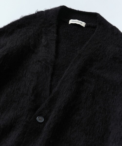 FREAK'S STORE（フリークスストア）の「限定展開 リラックスフィット モヘアタッチ シャギーニット ルーズカーディガン（カーディガン/ボレロ・メンズ・チャコールグレー/ブラック/ネイビー/ブラウン/レッド/オリーブ/サックスブルー・SMALL/MEDIUM/LARGE）」の9枚目の写真