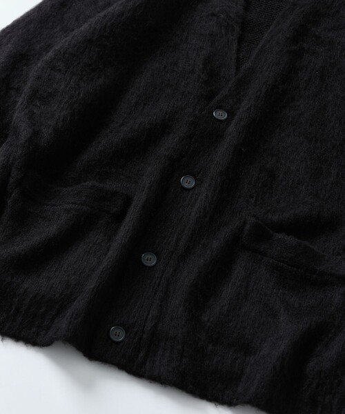 FREAK'S STORE（フリークスストア）の「限定展開 リラックスフィット モヘアタッチ シャギーニット ルーズカーディガン（カーディガン/ボレロ・メンズ・チャコールグレー/ブラック/ネイビー/ブラウン/レッド/オリーブ/サックスブルー・SMALL/MEDIUM/LARGE）」の11枚目の写真