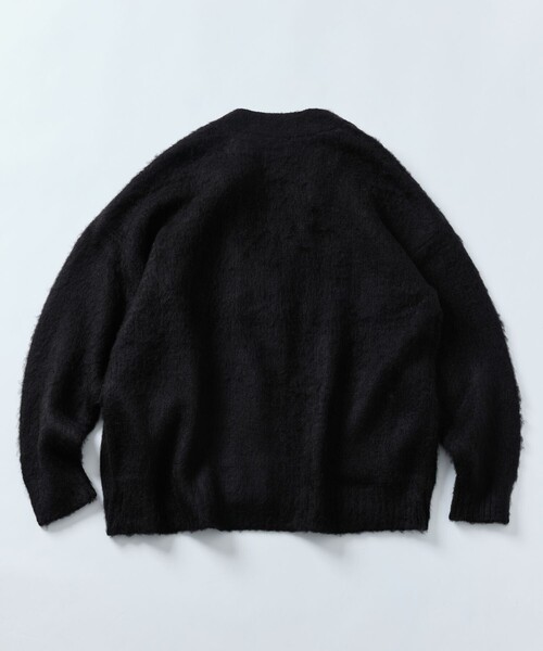 FREAK'S STORE（フリークスストア）の「限定展開 リラックスフィット モヘアタッチ シャギーニット ルーズカーディガン（カーディガン/ボレロ・メンズ・チャコールグレー/ブラック/ネイビー/ブラウン/レッド/オリーブ/サックスブルー・SMALL/MEDIUM/LARGE）」の18枚目の写真