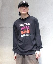 UNIT CHEST（ユニットチェスト）の「【UNIT CHEST】unique unisex long sleeve T-shirt/ユニークユニセックス ロンT OIF designer eggs コラボ ストリートデザイン by kaamani Senanayake（Tシャツ/カットソー）」