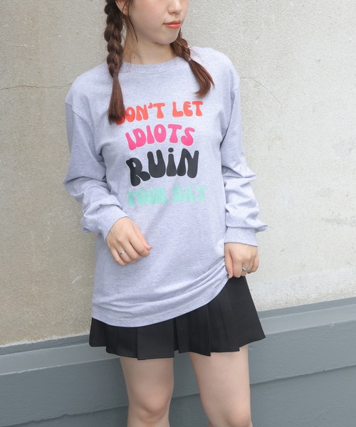 UNIT CHEST(ユニットチェスト)の「【UNIT CHEST】unique unisex long sleeve T-shirt/ユニークユニセックス ロンT OIF designer eggs コラボ ストリートデザイン by kaamani Senanayake(Tシャツ/カットソー・レディース・ブラック/ホワイト/杢グレー・S/L/M)」の18枚目の写真