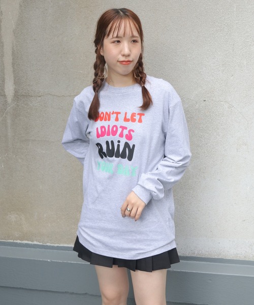 UNIT CHEST(ユニットチェスト)の「【UNIT CHEST】unique unisex long sleeve T-shirt/ユニークユニセックス ロンT OIF designer eggs コラボ ストリートデザイン by kaamani Senanayake(Tシャツ/カットソー・レディース・ブラック/ホワイト/杢グレー・S/L/M)」の19枚目の写真