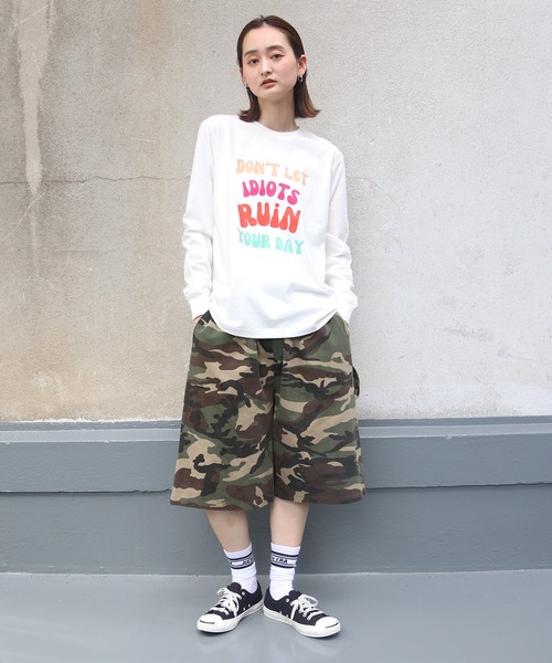 UNIT CHEST(ユニットチェスト)の「【UNIT CHEST】unique unisex long sleeve T-shirt/ユニークユニセックス ロンT OIF designer eggs コラボ ストリートデザイン by kaamani Senanayake(Tシャツ/カットソー・レディース・ブラック/ホワイト/杢グレー・S/L/M)」の7枚目の写真
