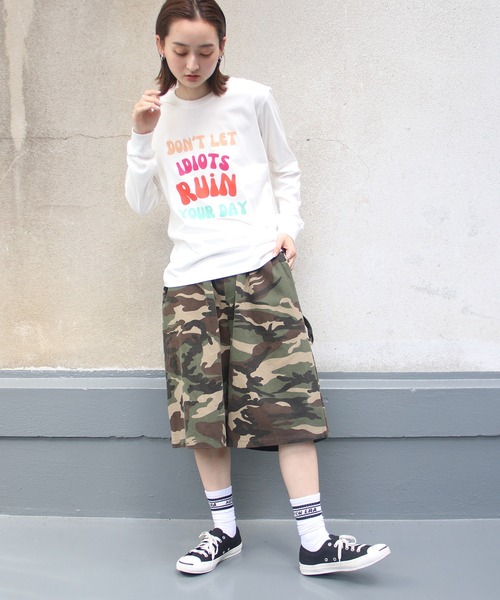 UNIT CHEST(ユニットチェスト)の「【UNIT CHEST】unique unisex long sleeve T-shirt/ユニークユニセックス ロンT OIF designer eggs コラボ ストリートデザイン by kaamani Senanayake(Tシャツ/カットソー・レディース・ブラック/ホワイト/杢グレー・S/L/M)」の8枚目の写真