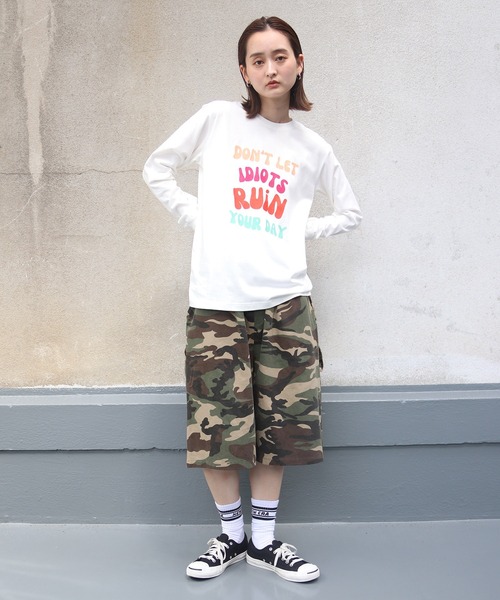 UNIT CHEST(ユニットチェスト)の「【UNIT CHEST】unique unisex long sleeve T-shirt/ユニークユニセックス ロンT OIF designer eggs コラボ ストリートデザイン by kaamani Senanayake(Tシャツ/カットソー・レディース・ブラック/ホワイト/杢グレー・S/L/M)」の9枚目の写真