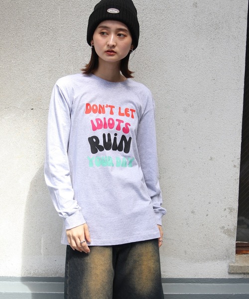 UNIT CHEST(ユニットチェスト)の「【UNIT CHEST】unique unisex long sleeve T-shirt/ユニークユニセックス ロンT OIF designer eggs コラボ ストリートデザイン by kaamani Senanayake(Tシャツ/カットソー・レディース・ブラック/ホワイト/杢グレー・S/L/M)」の15枚目の写真