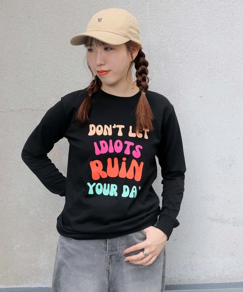 UNIT CHEST(ユニットチェスト)の「【UNIT CHEST】unique unisex long sleeve T-shirt/ユニークユニセックス ロンT OIF designer eggs コラボ ストリートデザイン by kaamani Senanayake(Tシャツ/カットソー・レディース・ブラック/ホワイト/杢グレー・S/L/M)」の12枚目の写真