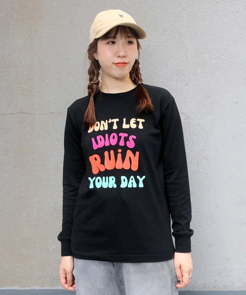 UNIT CHEST(ユニットチェスト)の「【UNIT CHEST】unique unisex long sleeve T-shirt/ユニークユニセックス ロンT OIF designer eggs コラボ ストリートデザイン by kaamani Senanayake(Tシャツ/カットソー・レディース・ブラック/ホワイト/杢グレー・S/L/M)」の13枚目の写真