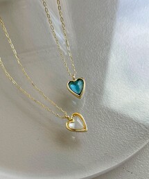 クリアハートトップネックレス