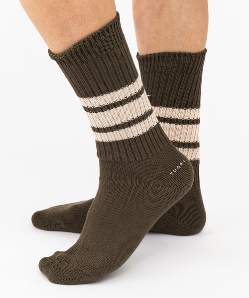 YUQRI(ユクリ)の「【YUQRI】Walky(ソックス/靴下・メンズ・ブラック系その他4/ホワイト/レッド系その他4/ネイビー系4/ブラック/グレー系その他4/グリーン系その他4/オリーブ/バーガンディー/ブラウン/ネイビー/ベージュ/カーキ/ワイン/ライトブルー・M/L/S)」の7枚目の写真