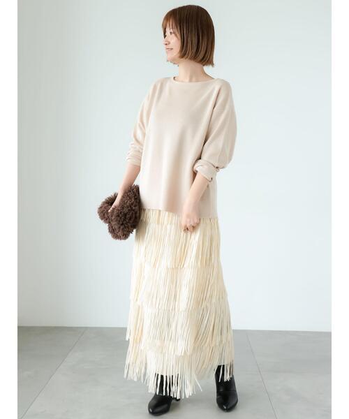 Lugnoncure（ルノンキュール）の「ロングブーツ（ブーツ・レディース・ベージュ/ブラック・M/L）」の3枚目の写真