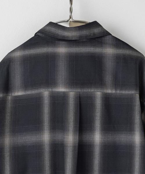 VINTAGE CHECK DRAPE FLANNEL SHIRT（シャツ/ブラウス）｜WYM LIDNM