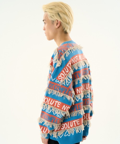 DISCOVERED（ディスカバード）の「DISCOVERED CRAZY BORDER KNIT（ニット/セーター・メンズ・その他/ブラック・1/3）」の7枚目の写真