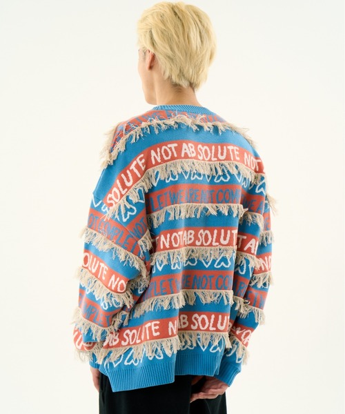 DISCOVERED（ディスカバード）の「DISCOVERED CRAZY BORDER KNIT（ニット/セーター・メンズ・その他/ブラック・1/3）」の9枚目の写真