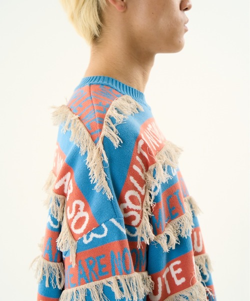 DISCOVERED（ディスカバード）の「DISCOVERED CRAZY BORDER KNIT（ニット/セーター・メンズ・その他/ブラック・1/3）」の12枚目の写真