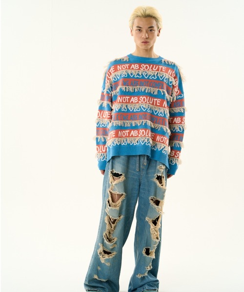 DISCOVERED CRAZY BORDER KNIT（ニット/セーター）｜DISCOVERED