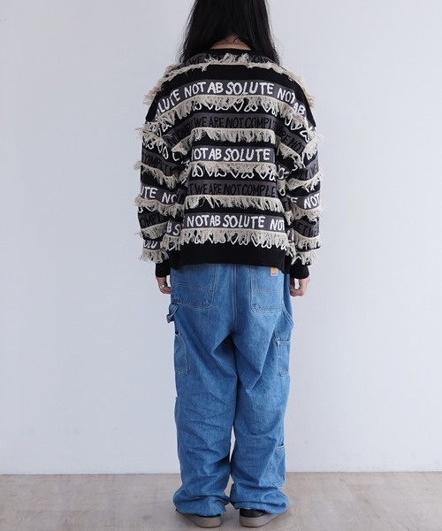 DISCOVERED（ディスカバード）の「DISCOVERED CRAZY BORDER KNIT（ニット/セーター・メンズ・その他/ブラック・1/3）」の22枚目の写真