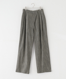 【AMOMENTO / アモーメント】WOOL TWO TUCK WRAP PANTS　AM24FWW01PT