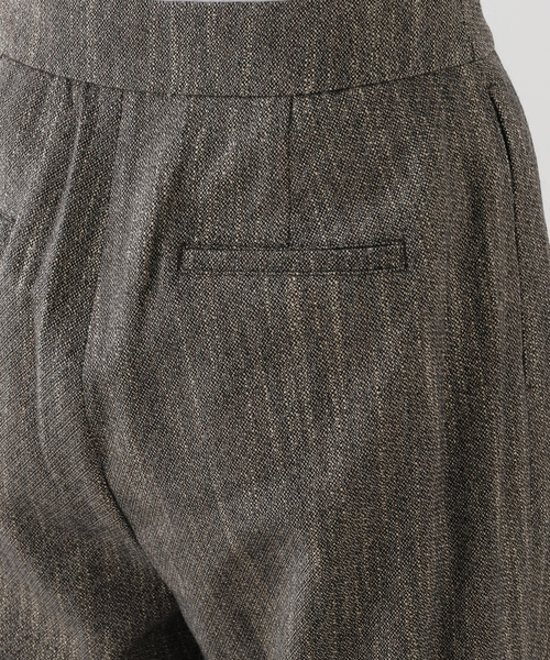 AMOMENTO（アモーメント）の「【AMOMENTO / アモーメント】WOOL TWO TUCK WRAP PANTS　AM24FWW01PT（その他パンツ・レディース・ライトグレー・SMALL）」の8枚目の写真