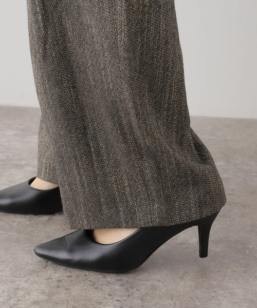 AMOMENTO（アモーメント）の「【AMOMENTO / アモーメント】WOOL TWO TUCK WRAP PANTS　AM24FWW01PT（その他パンツ・レディース・ライトグレー・SMALL）」の10枚目の写真