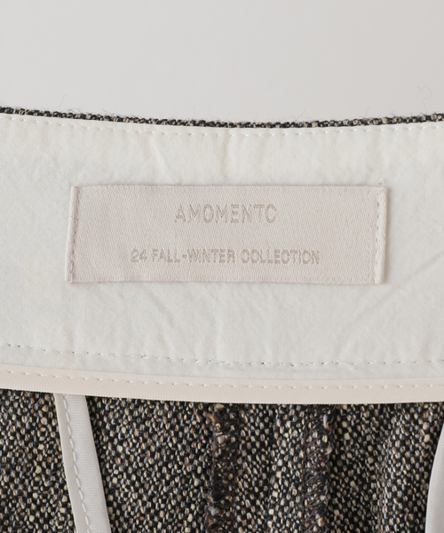 AMOMENTO（アモーメント）の「【AMOMENTO / アモーメント】WOOL TWO TUCK WRAP PANTS　AM24FWW01PT（その他パンツ・レディース・ライトグレー・SMALL）」の13枚目の写真