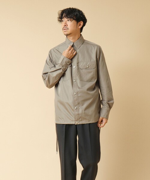 TAION（タイオン）の「【TAION/タイオン】ノンダウン ミリタリー ロングスリーブシャツ（シャツ/ブラウス・メンズ・オリーブ/カーキ/ブラック/ネイビー・M/L/XL）」の21枚目の写真
