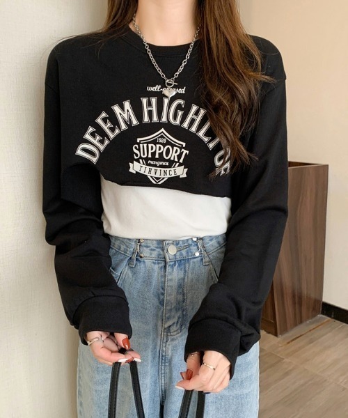 GEMEDA(ジェメダ)の「ロゴスウェット セットトップス(Tシャツ/カットソー・レディース・カーキ/グレー/ブラック・M)」の15枚目の写真