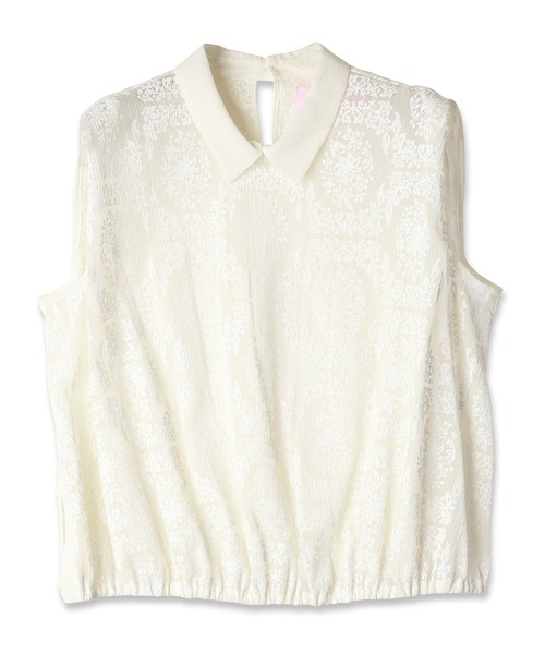 mintdesigns（ミントデザインズ）の「FROST FLOWER TOP / フロストフラワートップ（その他トップス・レディース・ホワイト/サックスブルー・2）」の9枚目の写真