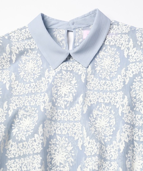 mintdesigns（ミントデザインズ）の「FROST FLOWER TOP / フロストフラワートップ（その他トップス・レディース・ホワイト/サックスブルー・2）」の11枚目の写真
