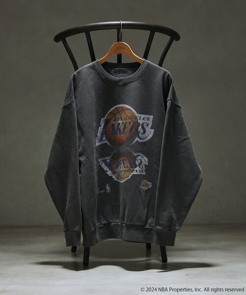 OFF THE COURT by NBA（オフザコートバイエヌビーエー）の「Off The Court by NBA / オフ・ザ・コート バイ NBA 別注 スウェット（スウェット・メンズ・オートミール/ネイビー/アイボリー/ブラック/ブラック系その他/オレンジ/グレー・LARGE/MEDIUM/SMALL）」の18枚目の写真