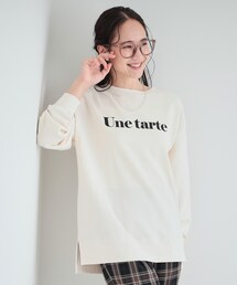 SHOO・LA・RUE（シューラルー）の「【S-LL/洗える】レイヤードも楽しめる プリントスウェット（スウェット・レディース）」