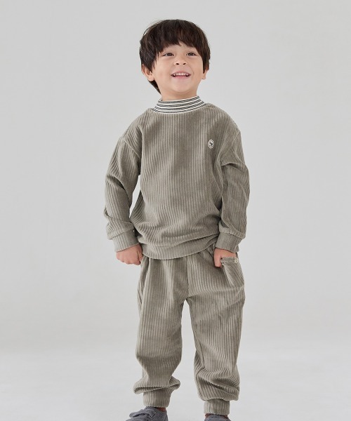 【セール】【セットアップ】ディピンベロアトップス＆パンツ（セットアップ）｜moimoln（モイモルン） 4,941円