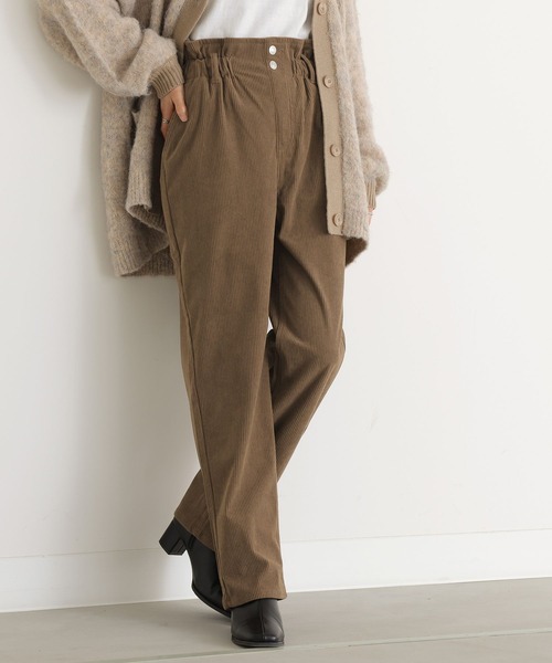 n'OrLABEL(ノアールレーベル)の「ストレッチコーデュロイテーパードパンツ(その他パンツ・レディース・モカ/ブラック・1/2)」の7枚目の写真