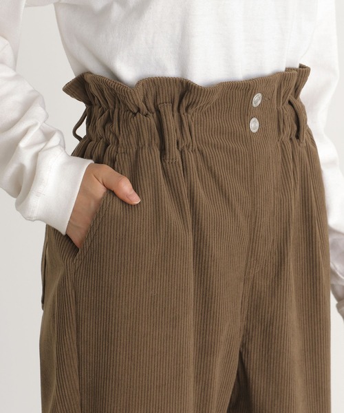 n'OrLABEL(ノアールレーベル)の「ストレッチコーデュロイテーパードパンツ(その他パンツ・レディース・モカ/ブラック・1/2)」の13枚目の写真