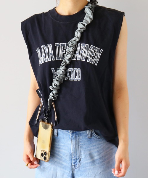 Mia Borsa スマホショルダー ストラップ 太め 長さ調節（スマホグッズ