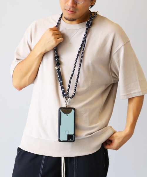 アクセサリー mia Mia Borsa スマホショルダー ストラップ 太め 長さ調節（スマホグッズ