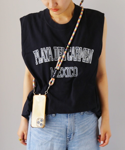 Mia Borsa スマホショルダー ストラップ 太め 長さ調節（スマホグッズ