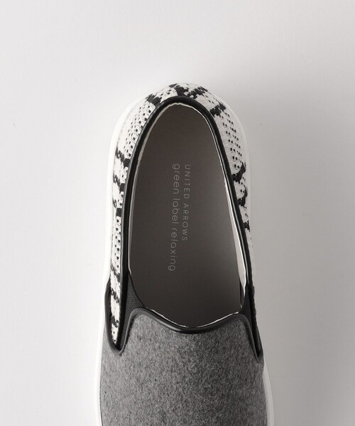 green label relaxing（グリーンレーベルリラクシング）の「TJ GLR スリッポン スニーカー / キッズ  17cm-21cm（スニーカー・キッズ・グレー/ブラック/その他1・19cm/21cm/17cm/20cm/18cm）」の11枚目の写真